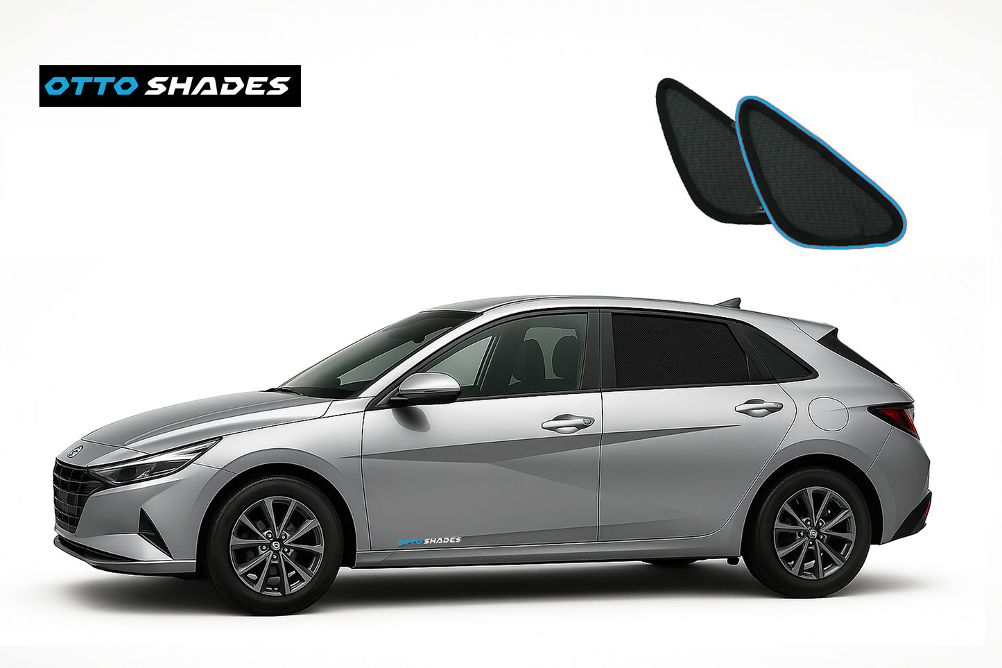 OTTO Shades Custom Magnetic Mesh Sunshade for KIA Cerato 2018-2025, Side, Rear & Port Windows Sun Blind for Baby Protection