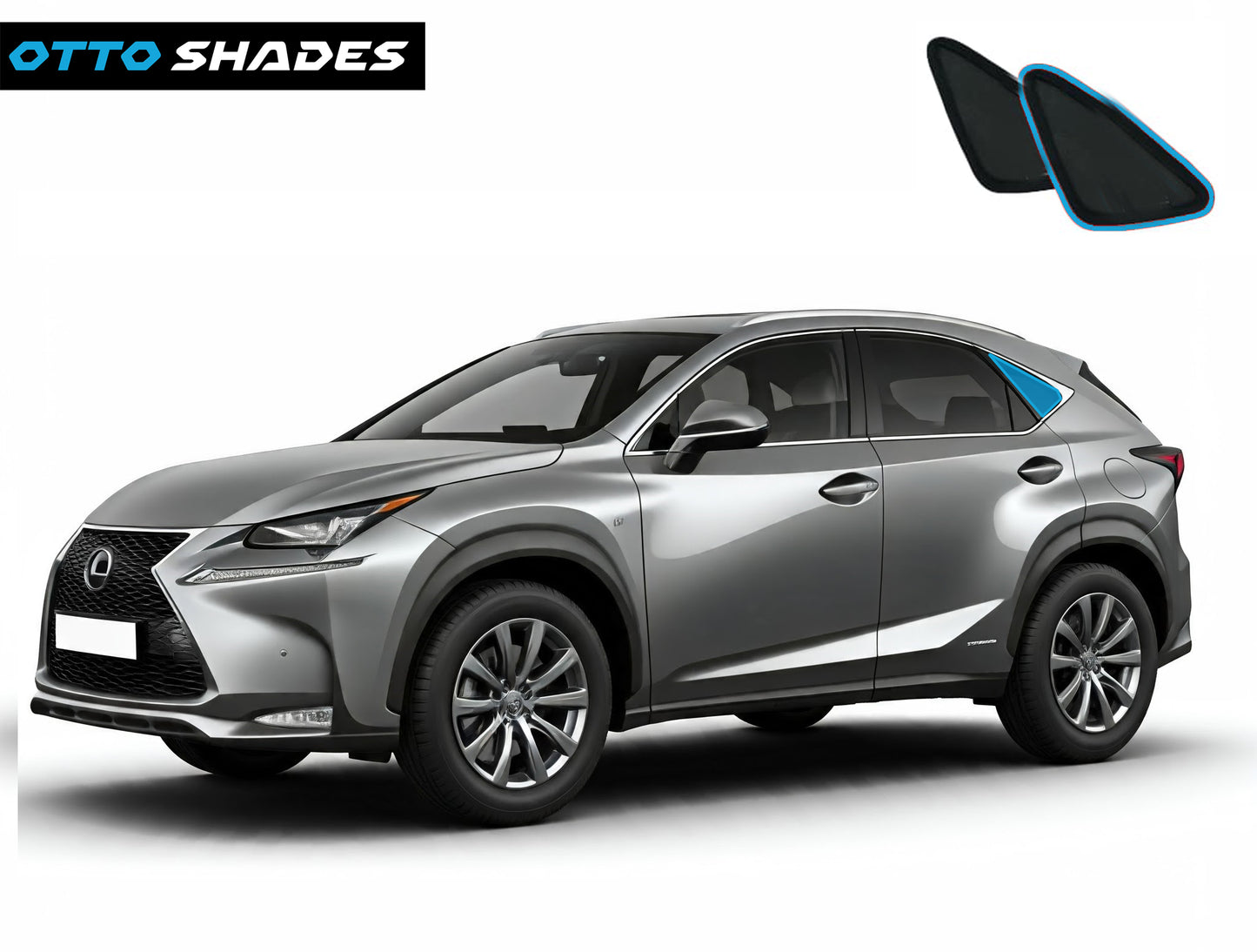 OTTO Shades Custom Magnetic Mesh Sunshade for Lexus NX 2022-2025, Side, Rear & Port Windows Sun Blind for Baby Protection