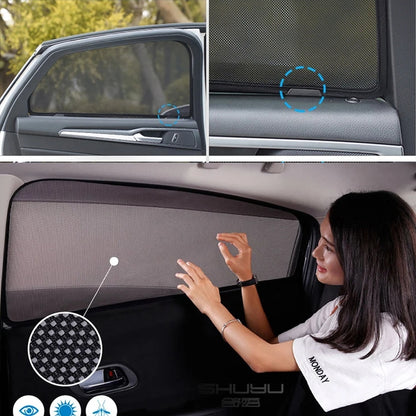 OTTO Shades Custom Magnetic Mesh Sunshade for BMW X5 2019-2025, Side, Rear Windows Sun Blind for Baby Protection