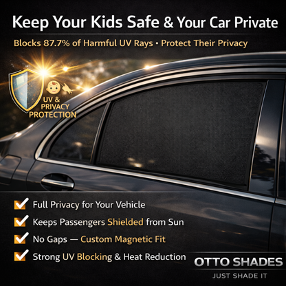 OTTO Shades Custom Magnetic Mesh Sunshade for Mazda CX-3 2015-2026, Side, Rear & Port Windows Sun Blind for Baby Protection