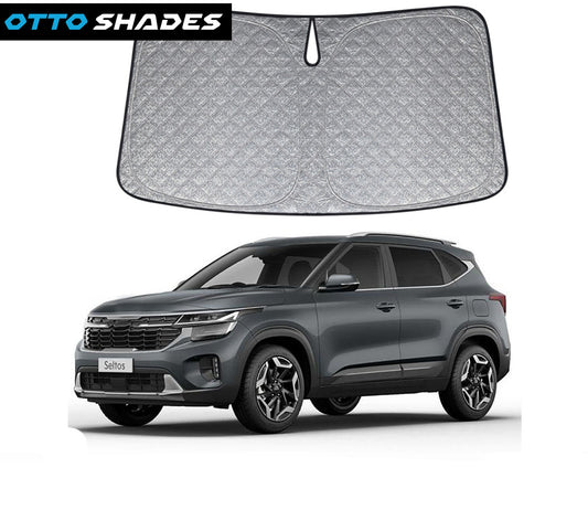 OTTO SHADES Premium WindScreen Sunshade for Kia Seltos 2019-2025 Thick 6-Layers Foldable Front Window Sunshade UV Protection Heat Shield Cover