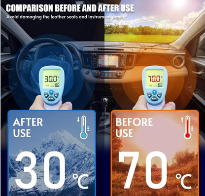 6-Layer Windscreen Sun Shade for Tesla Model 3 2017-2025 | Custom-Fit, Foldable, UV & Heat Shield OTTO SHADES