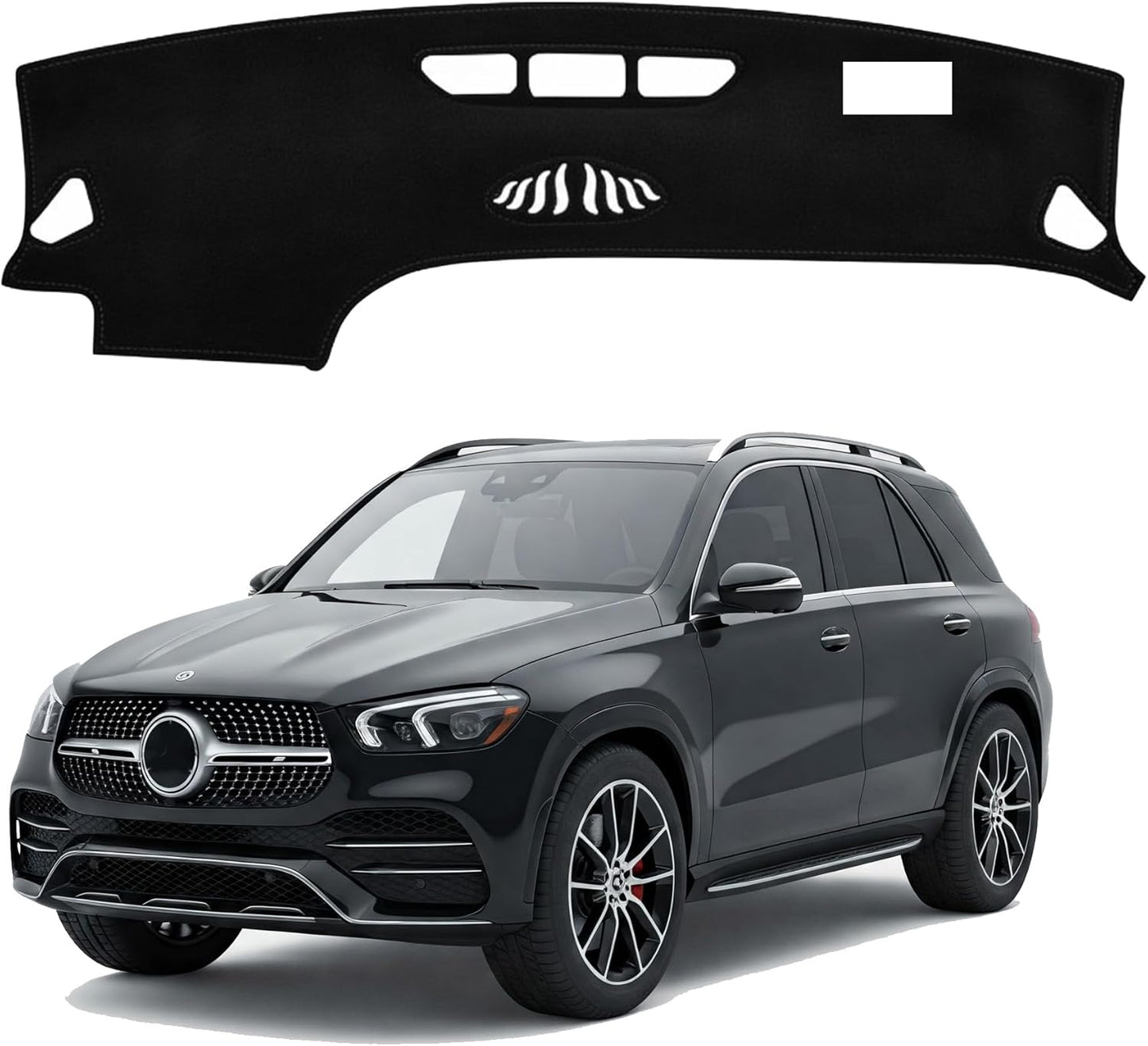 OTTO SHADES Dashboard Cover for Mercedes-Benz GLE 2018-2026 – Custom Fit Suede Dash Mat