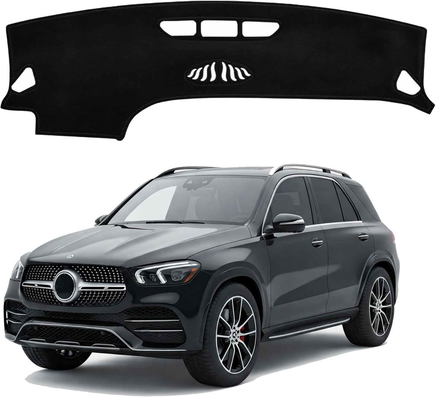 OTTO SHADES Dashboard Cover for Mercedes-Benz GLE 2018-2026 – Custom Fit Suede Dash Mat