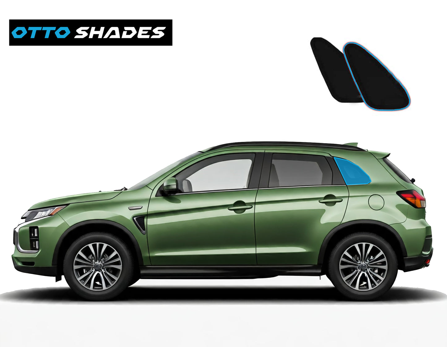 OTTO SHADES Custom Magnetic Mesh Sunshade for Mitsubishi ASX 2010-2025, Side, Rear & Port Windows Sun Blind for Baby Protection