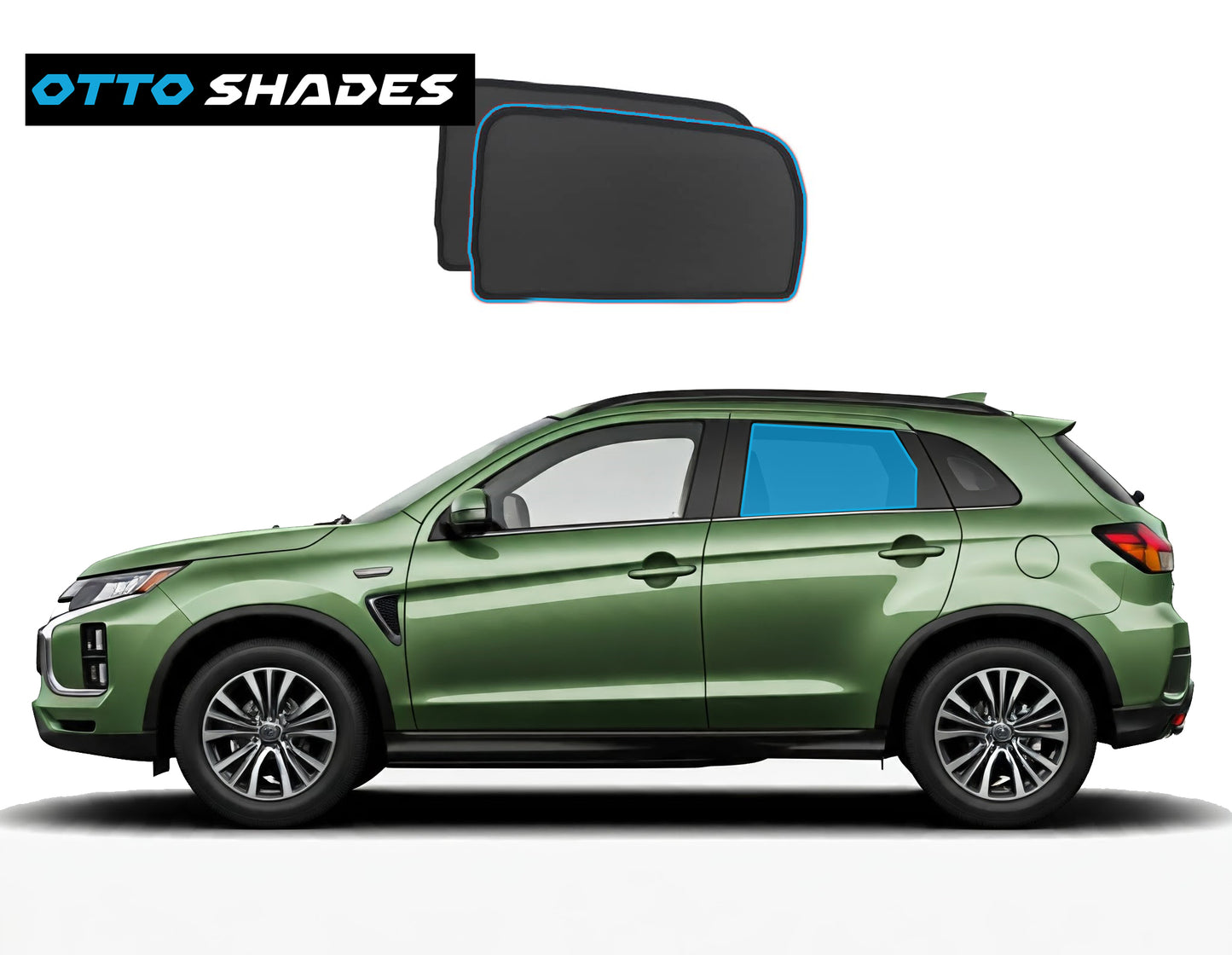 OTTO SHADES Custom Magnetic Mesh Sunshade for Mitsubishi ASX 2010-2025, Side, Rear & Port Windows Sun Blind for Baby Protection