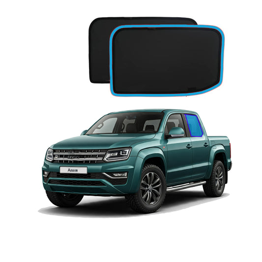 OTTO Custom Magnetic Mesh Side Window SunShades for Volkswagen VW Amarok 2009-2022, Side, Rear Windows