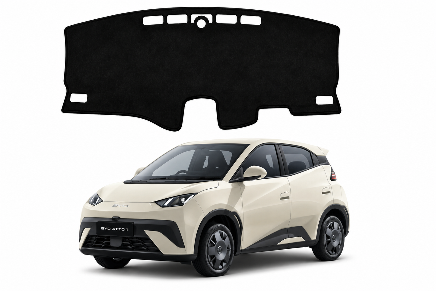 Dashboard Cover for BYD ATTO 1 Hatch 2025-Onwards– Custom Fit Suede Dash Mat, Non-Slip Sunshade, Anti-Glare Dash Pad ATTO1 Accessories