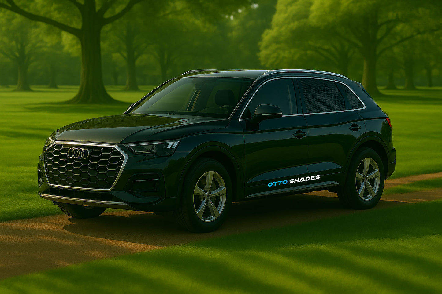 OTTO SHADES Custom Mesh Sunshade for Audi Q5 2019-2025, Rear Side Windows Sun Blind for Baby Protection, UV/Heat Reduction,Privacy Shield