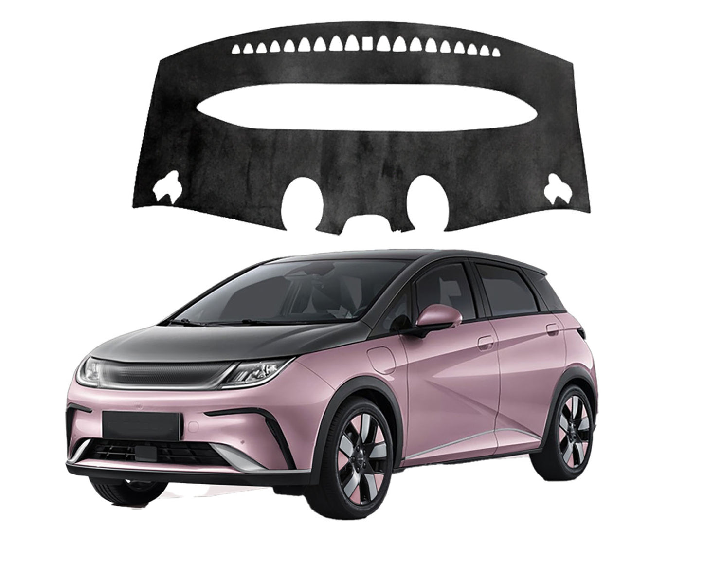 Dash Mat for BYD Dolphin 2023-2026 Luxury Suede Non-Slip Dashboard Cover