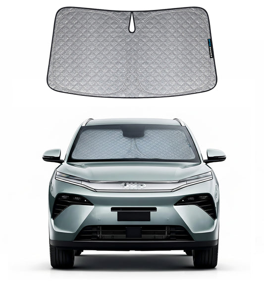 Patented Thick Windscreen Sunshade for BYD Sealion 8 2026, 6-Layer Custom Fit, Maximum UV Protection & Heat Shield