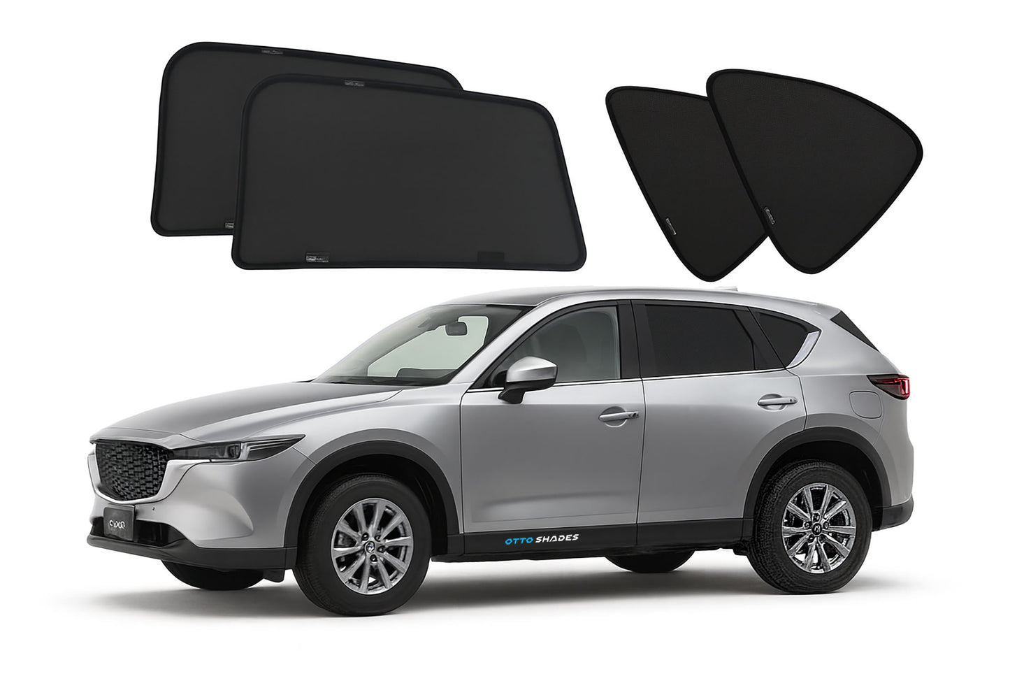 OTTO SHADES Custom Magnetic Mesh Sunshade for Mazda CX-5 2018-2025, Side, Rear & Port Windows Sun Blind for Baby Protection