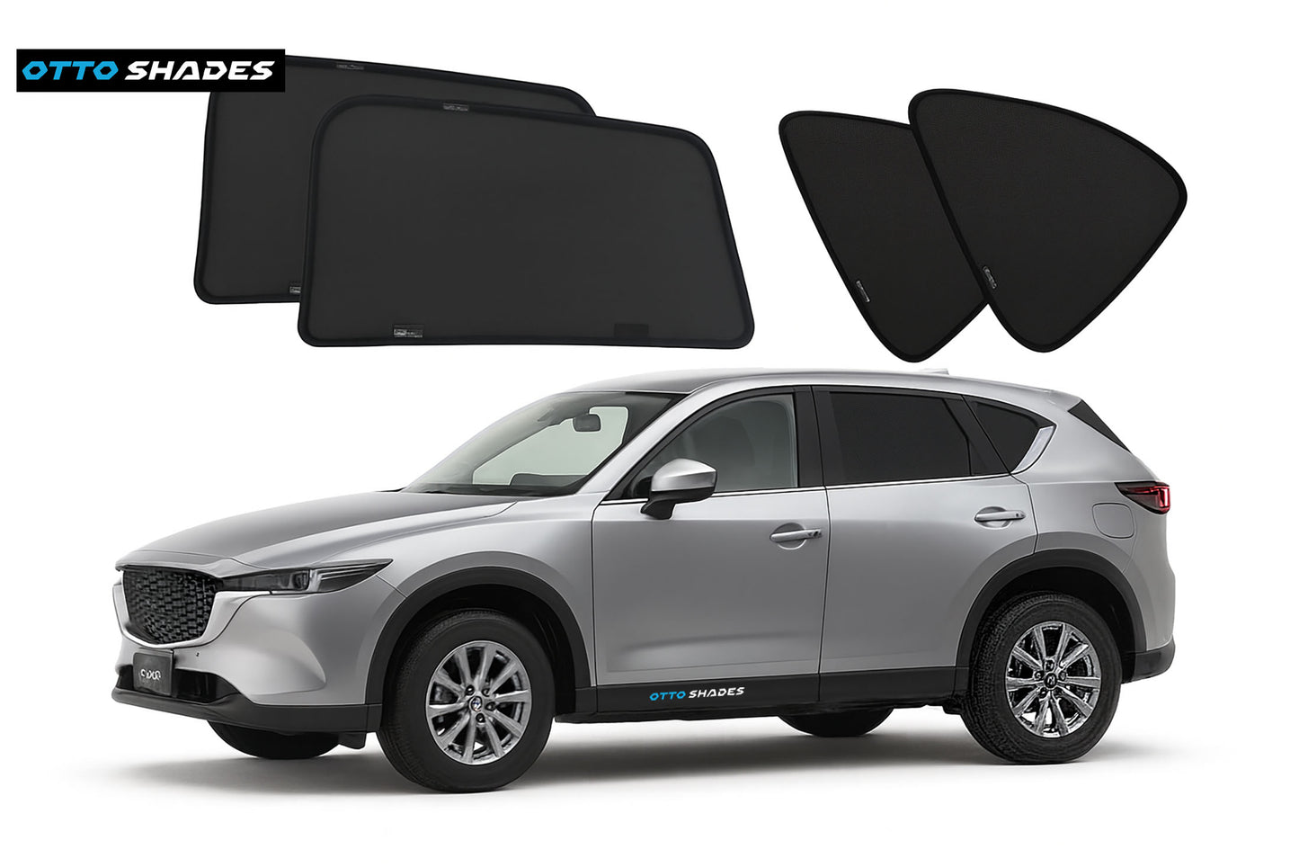 OTTO SHADES Custom Magnetic Mesh Sunshade for Mazda CX-5 2018-2025, Side, Rear & Port Windows Sun Blind for Baby Protection