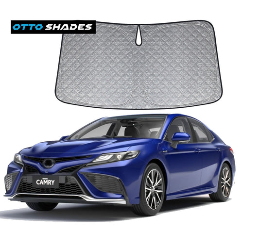 OTTO SHADES Premium WindScreen Sunshade for Toyota Camry 2018-2024 Thick 6-Layers Foldable Front Window Sunshade UV Protection Heat Shield Cover