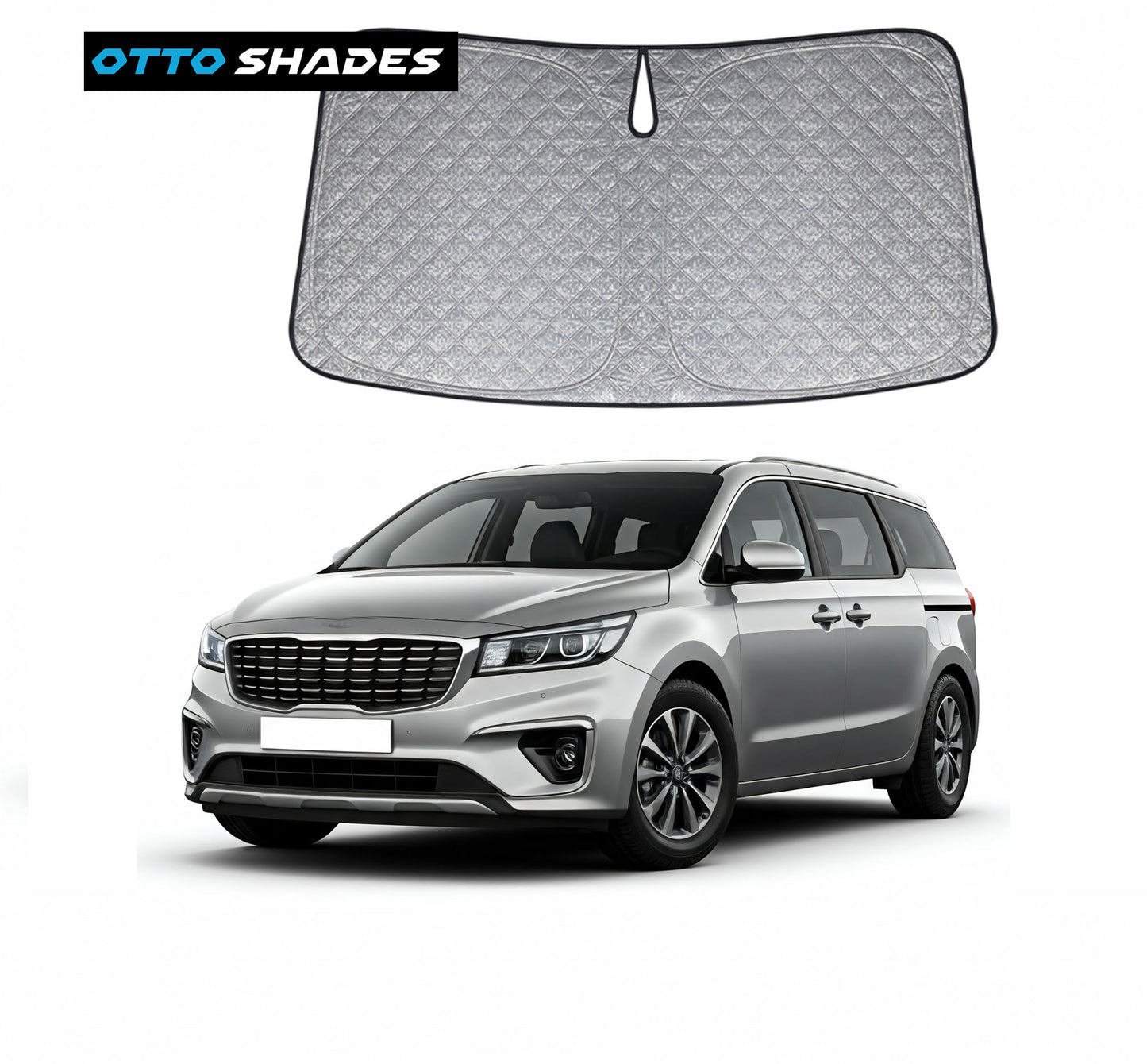 OTTO SHADES Premium WindScreen Sunshade for Kia Carnival 2020-2025 Thick 6-Layers Foldable Front Window Sunshade UV Protection Heat Shield Cover