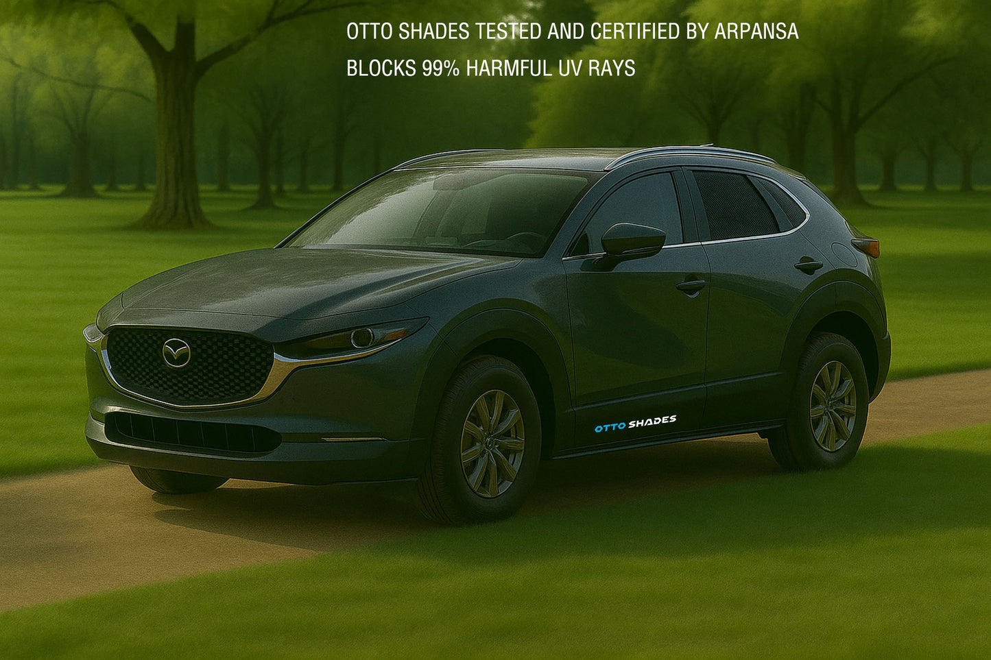 OTTO SHADES Custom Magnetic Mesh Sunshade for Mazda CX-30 2019-2025, Side, Rear & Port Windows Sun Blind for Baby Protection
