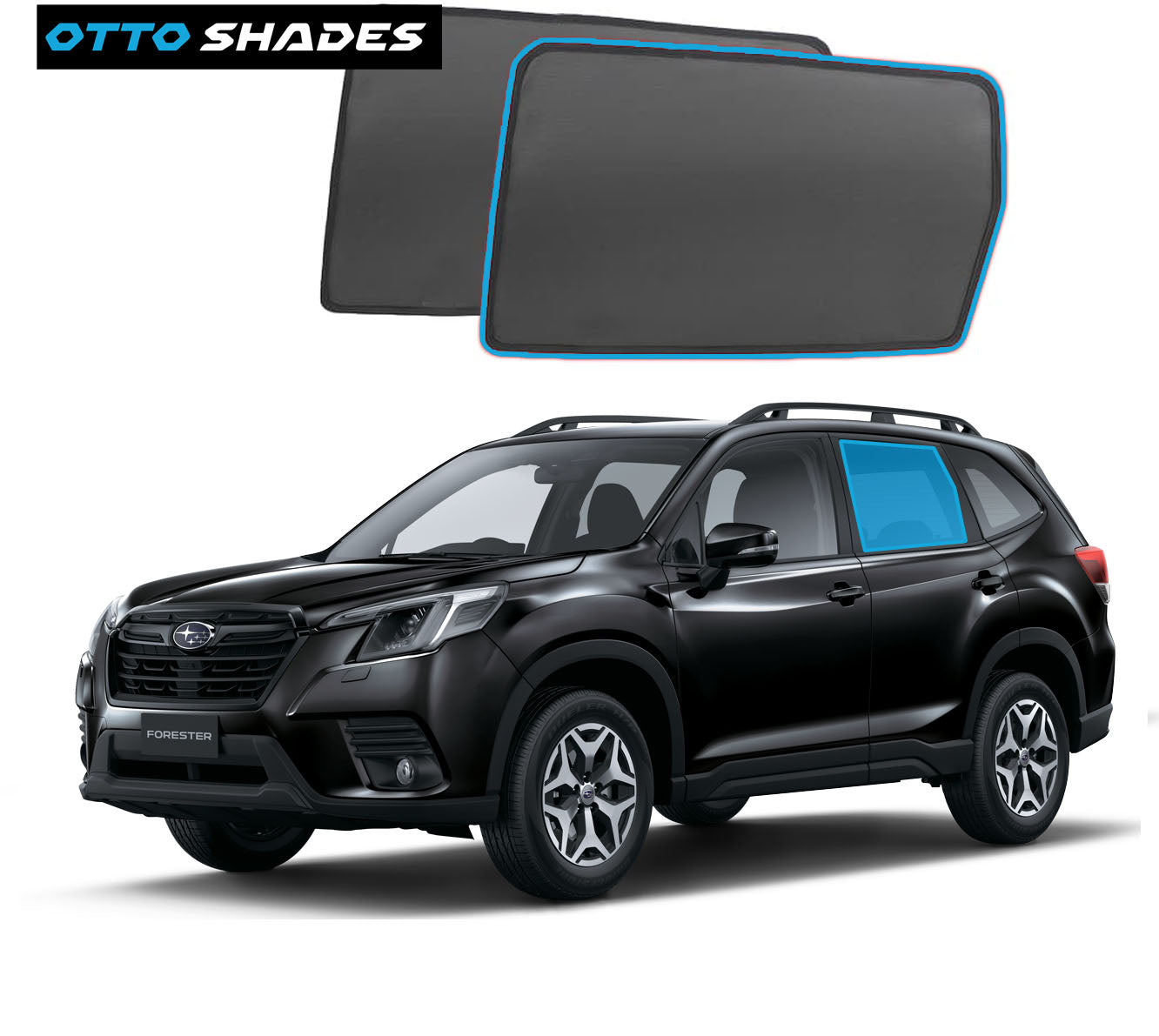 OTTO SHADES Custom Magnetic Mesh Sunshade for Subaru Forester 2019-2025, Side Windows Sun Blind for Baby Protection, UV/Heat Reduction,Privacy Shield