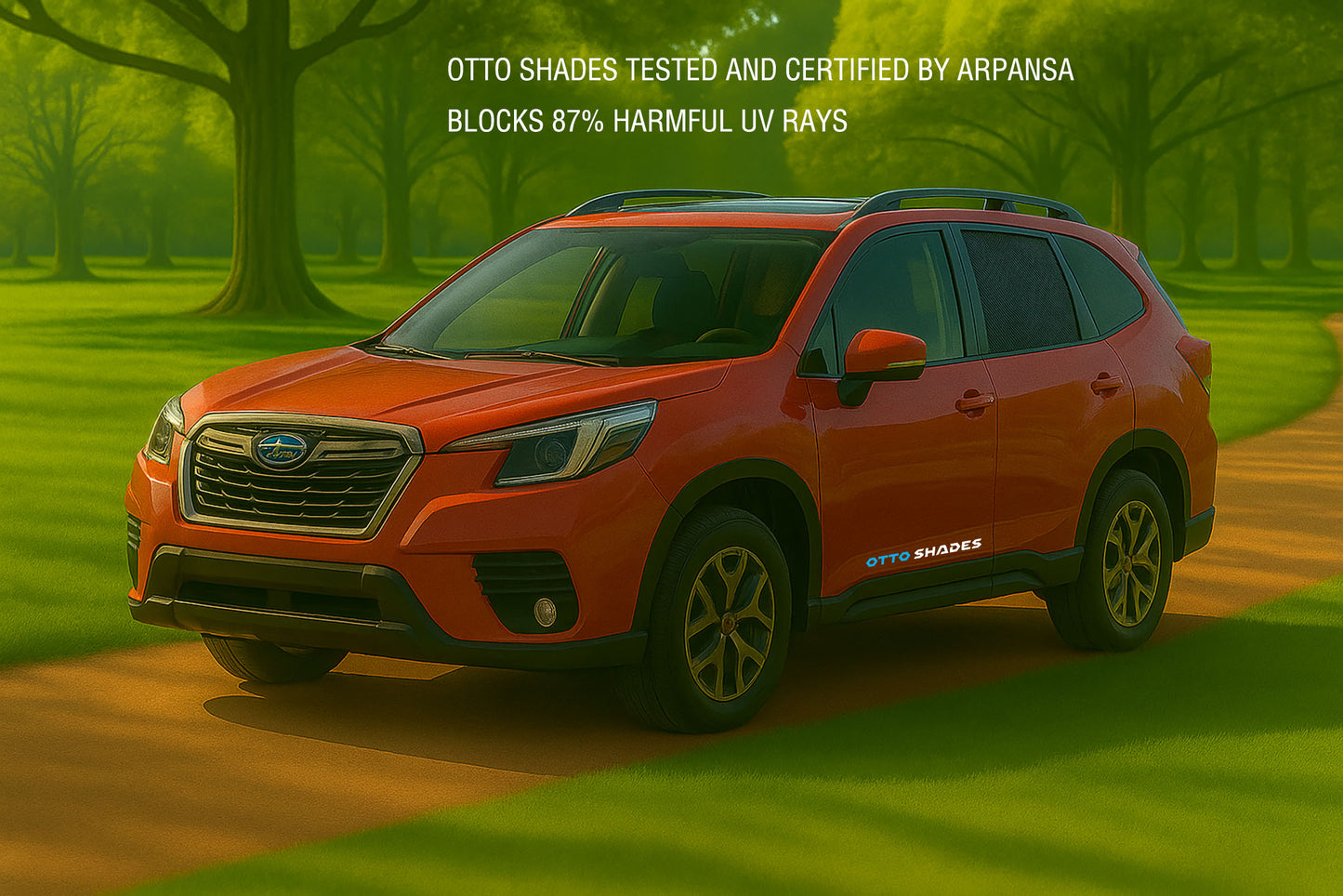 OTTO SHADES Custom Magnetic Mesh Sunshade for Subaru Forester 2019-2025, Side Windows Sun Blind for Baby Protection, UV/Heat Reduction,Privacy Shield