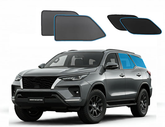 OTTO SHADES Custom Magnetic Mesh Sunshade for Toyota Fortuner 2015-2025, Side, Rear & Port Windows Sun Blind for Baby Protection