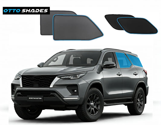 OTTO SHADES Custom Magnetic Mesh Sunshade for Toyota Fortuner 2015-2025, Side, Rear & Port Windows Sun Blind for Baby Protection