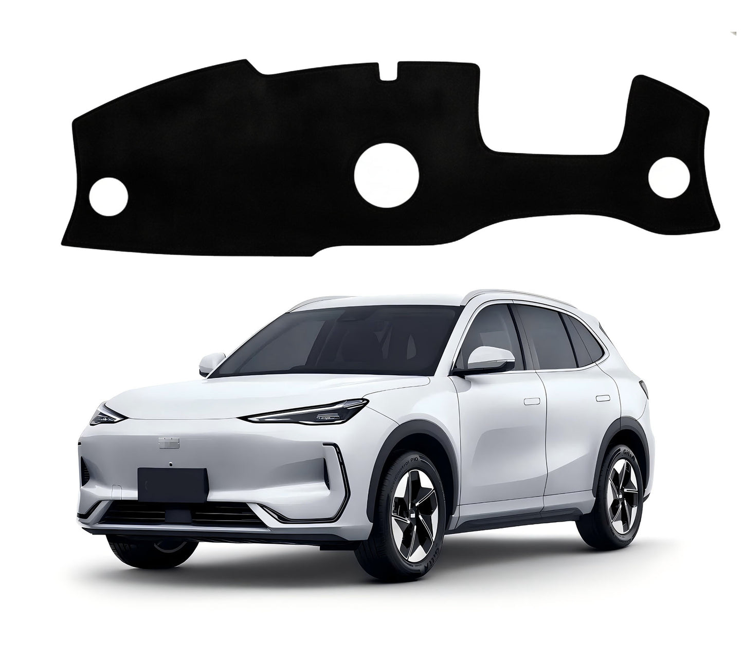 OTTO SHADES Dashboard Cover for Geely EX5 2025 – Custom Fit Suede Dash Mat, Non-Slip , Anti-Glare Dash Pad
