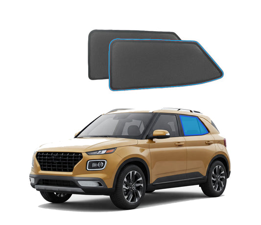 OTTO Shades Custom Mesh Sunshade for Hyundai Venue 2019-2025, Rear Side Windows Sun Blind for Baby Protection, UV/Heat Reduction,Privacy Shield