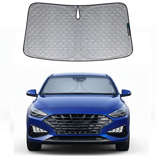 OTTO SHADES Premium WindScreen Sunshade for Hyundai i30 Hatchback 2018-2025 Thick 6-Layers Foldable Front Window Sunshade UV Protection Heat Shield Cover