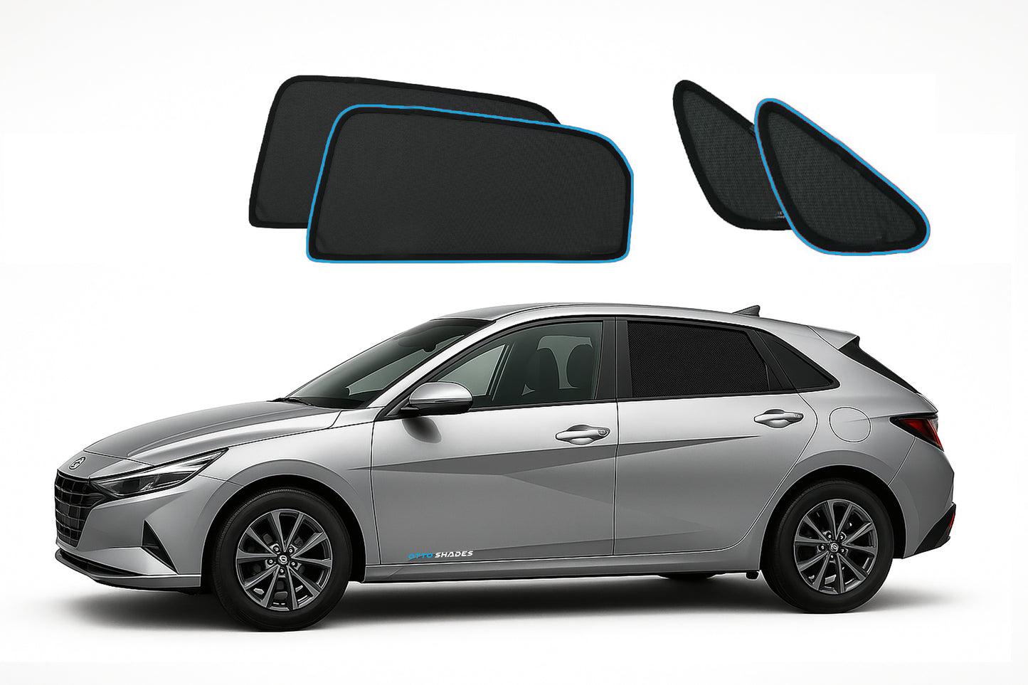 OTTO Shades Custom Magnetic Mesh Sunshade for KIA Cerato 2018-2025, Side, Rear & Port Windows Sun Blind for Baby Protection