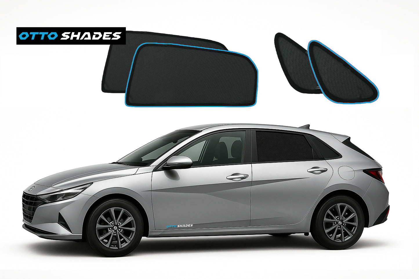 OTTO Shades Custom Magnetic Mesh Sunshade for KIA Cerato 2018-2025, Side, Rear & Port Windows Sun Blind for Baby Protection