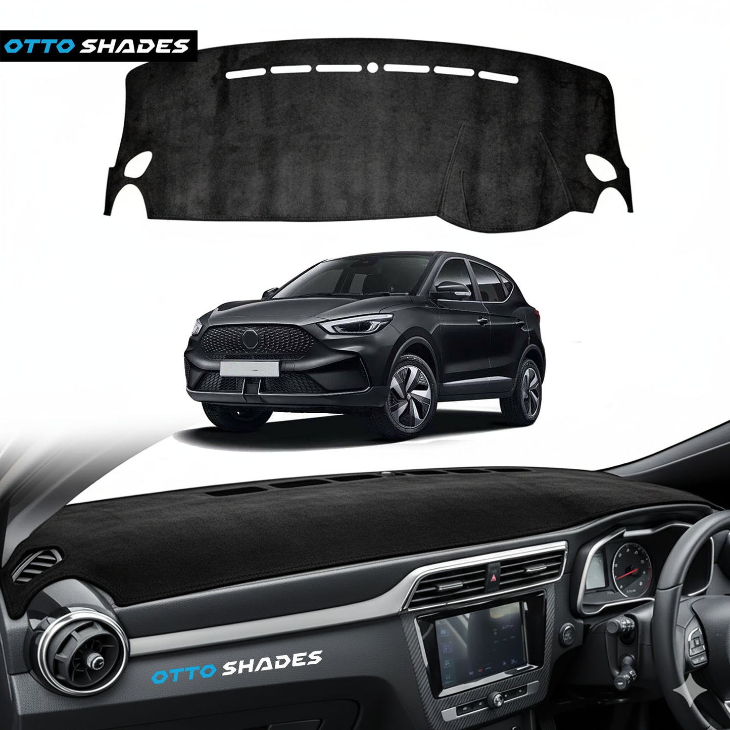 Dash Mat for MG ZS ZST 2018-2024 Luxury Suede Non-Slip Dashboard Cover