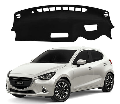 Dash Mat for Mazda 2 Mazda2 2015-2026 Luxury Suede Non-Slip Dashboard Cover