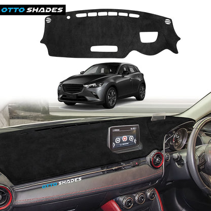 Dash Mat for Mazda CX-3 CX3 2015-2026 Luxury Suede Non-Slip Dashboard Cover