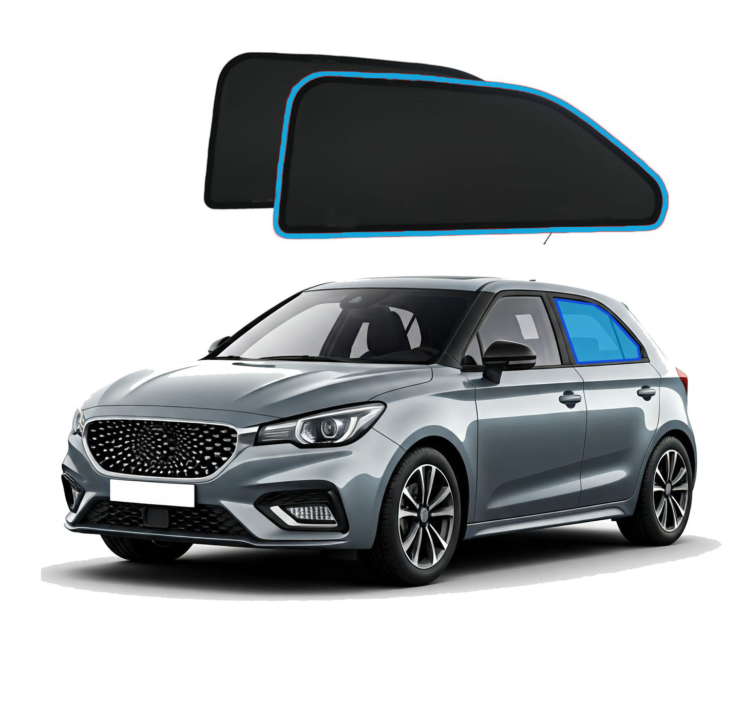 OTTO SHADES Custom Magnetic Mesh Sunshade for MG3 MG 3 2011-2025, Side, Rear Windows Sun Blind for Baby Protection, UV/Heat Reduction