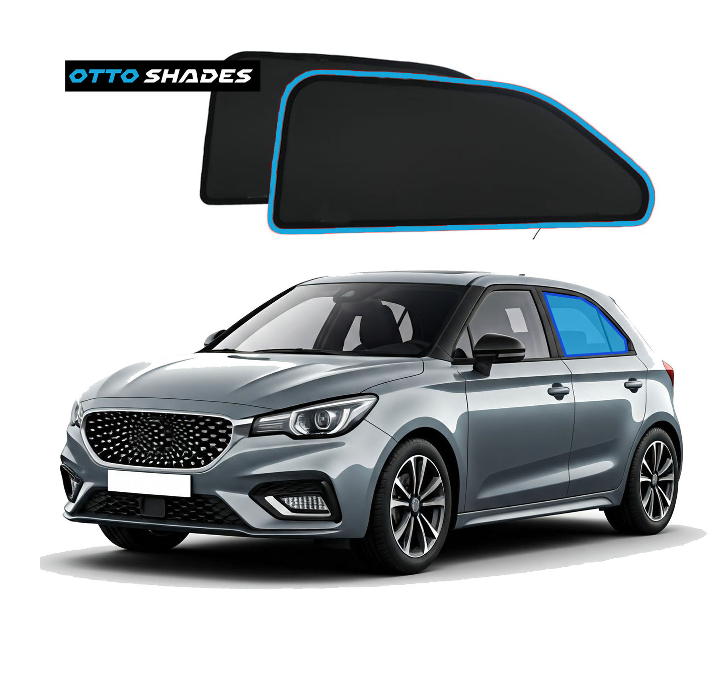 OTTO SHADES Custom Magnetic Mesh Sunshade for MG3 MG 3 2011-2025, Side, Rear Windows Sun Blind for Baby Protection, UV/Heat Reduction
