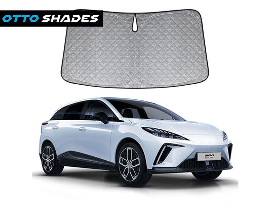 OTTO SHADES Premium WindScreen Sunshade for MG MG4 2023-2025 Thick 6-Layers Foldable Front Window Sunshade UV Protection Heat Shield Cover