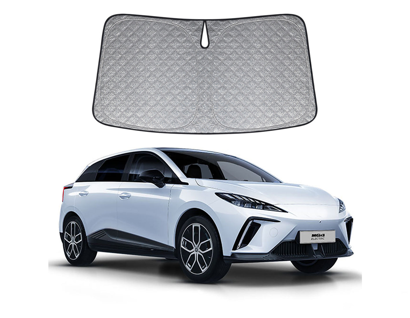 OTTO SHADES Premium WindScreen Sunshade for MG MG4 2023-2025 Thick 6-Layers Foldable Front Window Sunshade UV Protection Heat Shield Cover