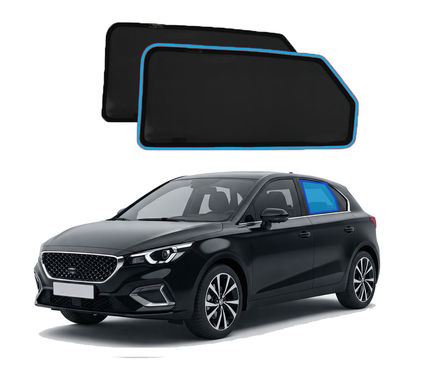 OTTO SHADES Custom Magnetic Mesh Sunshade for MG4 MG 4 2022-2025, Side, Rear Windows Sun Blind for Baby Protection, UV/Heat Reduction