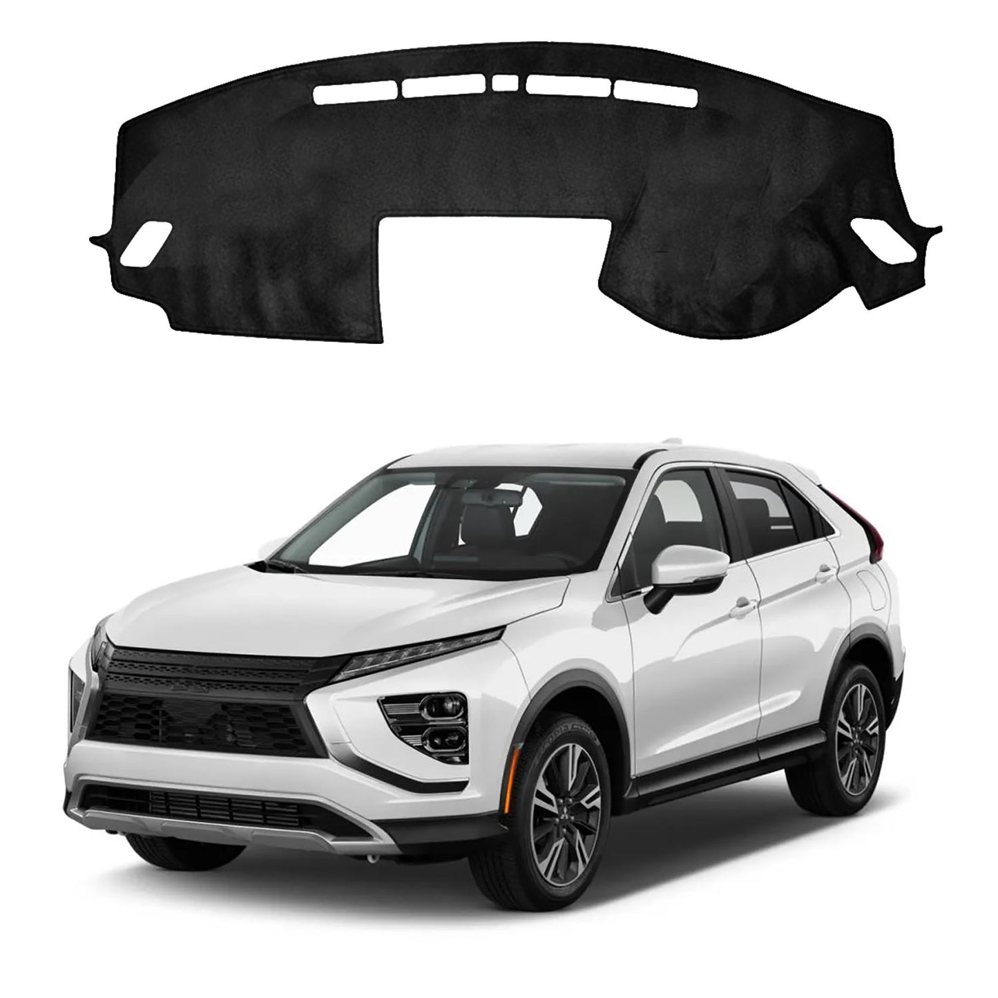 Dash Mat for Mitsubishi Eclipse Cross 2021-2026 Luxury Suede Non-Slip Dashboard Cover