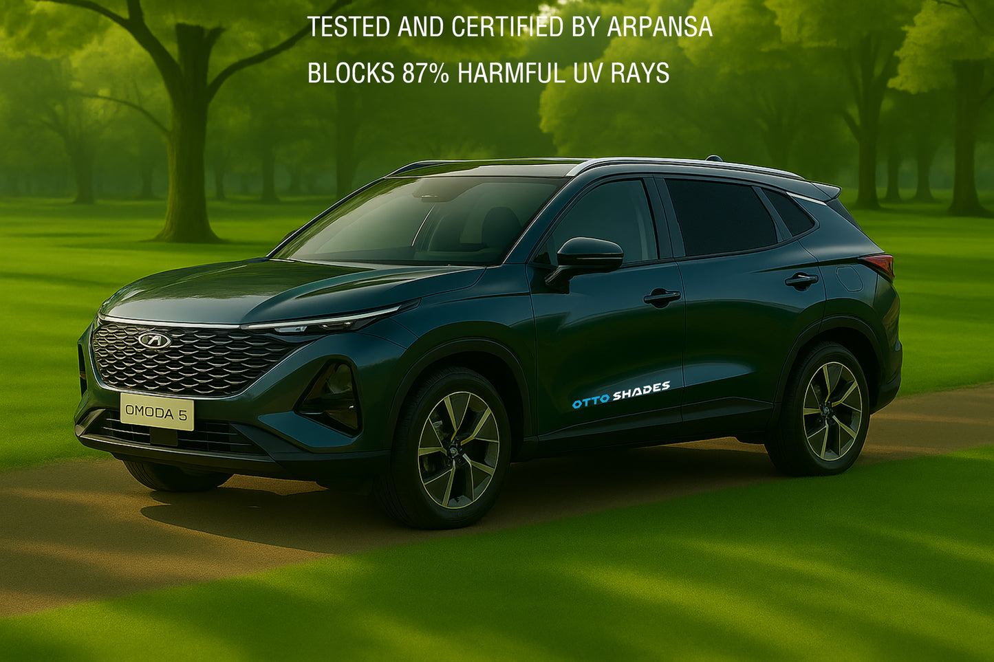 OTTO SHADES Custom Magnetic Mesh Sunshade for Chery Omoda 5 C5 2022-2025, Side, Rear Windows Sun Blind for Baby Protection