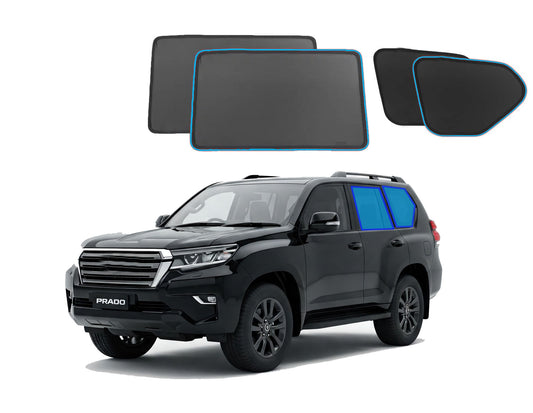 OTTO SHADES Custom Magnetic Mesh Sunshade for Toyota Prado 150 2015-2024, Side Windows Sun Blind for Baby Protection, UV/Heat Reduction,Privacy Shield