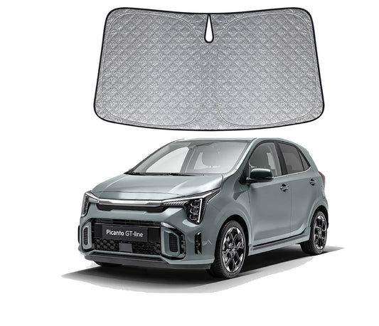 OTTO SHADES Premium WindScreen Sunshade for Kia Picanto 2016-2025 Thick 6-Layers Foldable Front Window Sunshade UV Protection Heat Shield Cover