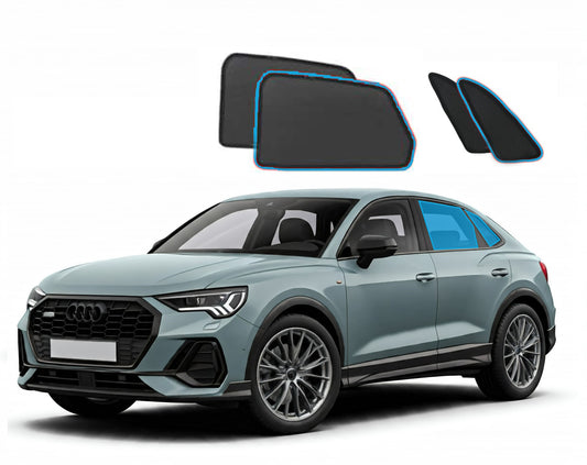 OTTO Shades Custom Magnetic Mesh Sunshade for Audi Q3 2019-2025, Side, Rear & Port Windows Sun Blind for Baby Protection