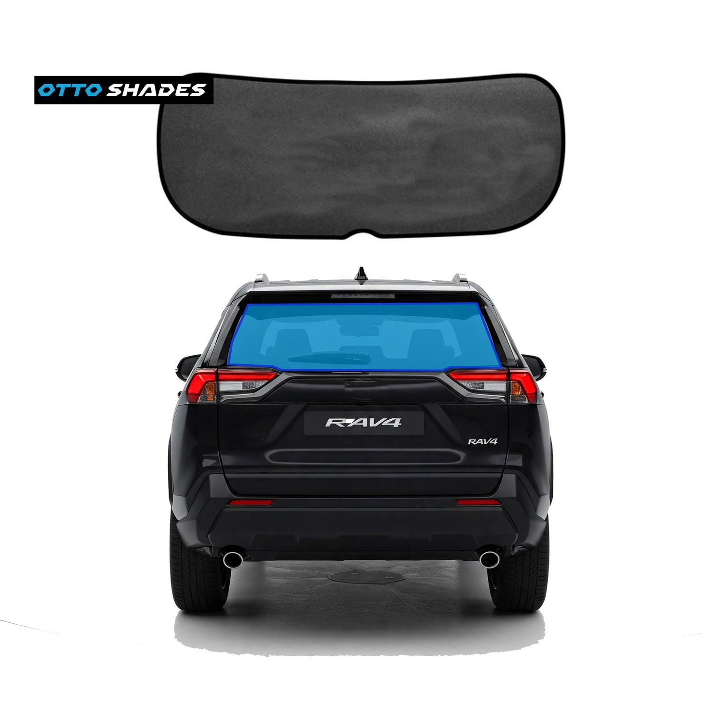 OTTO Shades Custom Magnetic Mesh Sunshade for Toyota RAV4 2019-2025, Side, Rear & Port Windows Sun Blind (1 Rear Windscreen Sunshade)
