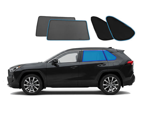 OTTO Shades Custom Magnetic Mesh Sunshade for Toyota RAV4 2019-2025, Side, Rear & Port Windows Sun Blind for Baby Protection