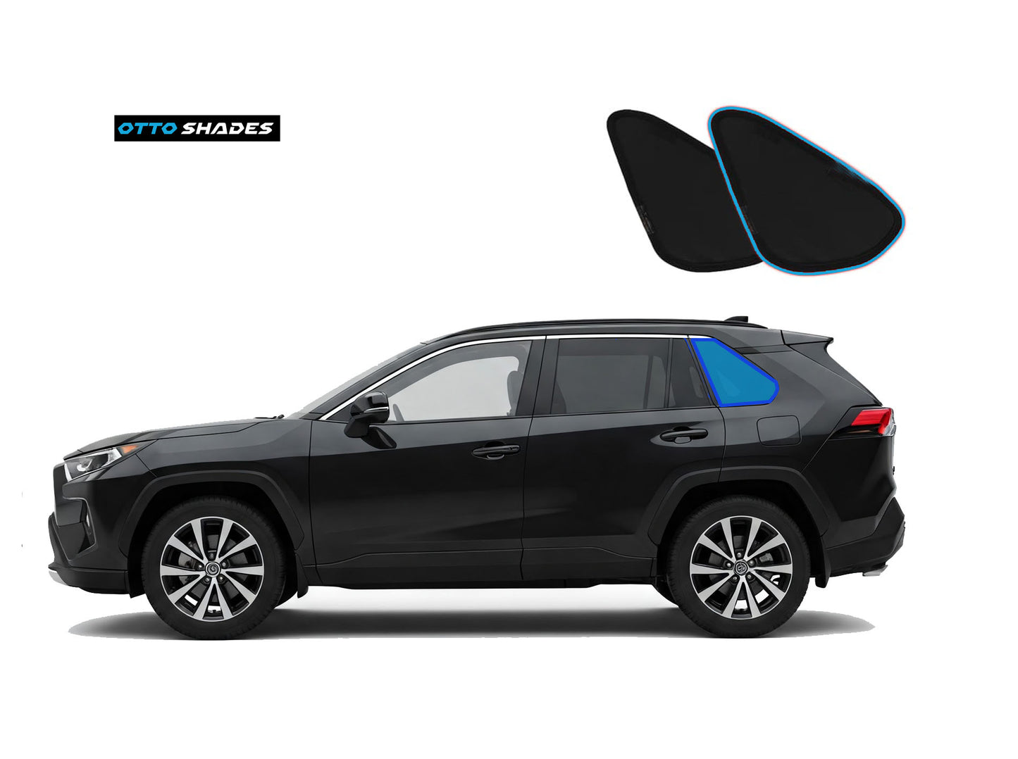 OTTO Shades Custom Magnetic Mesh Sunshade for Toyota RAV4 2019-2025, Side, Rear & Port Windows Sun Blind for Baby Protection