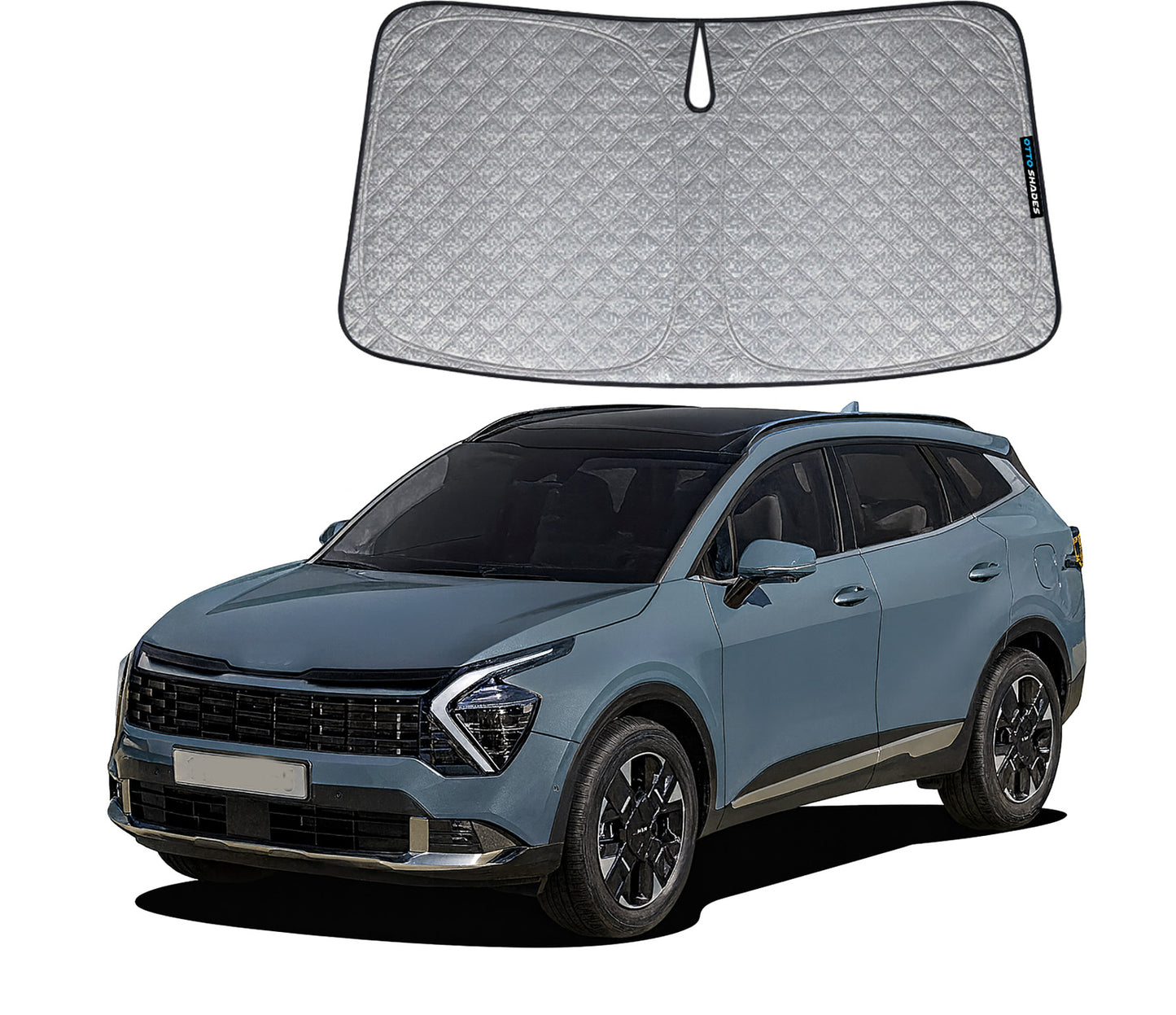 OTTO SHADES Premium WindScreen Sunshade for Kia Sportage NQ5 2021-2025 Thick 6-Layers Foldable Front Window Sunshade UV Protection Heat Shield Cover