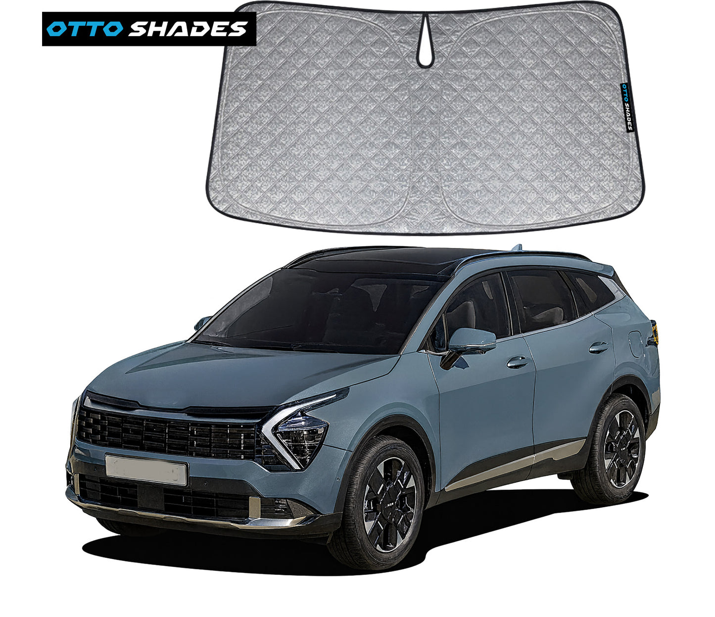 OTTO SHADES Premium WindScreen Sunshade for Kia Sportage NQ5 2021-2025 Thick 6-Layers Foldable Front Window Sunshade UV Protection Heat Shield Cover
