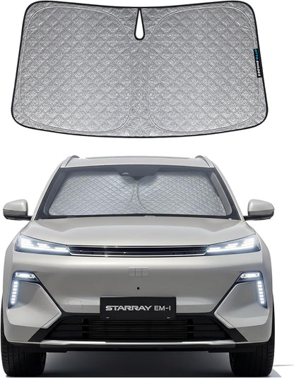 Thick Windscreen Sunshade for Geely Starray EM-i 2025-Onwards, 6-Layer Custom Fit, Maximum UV Protection