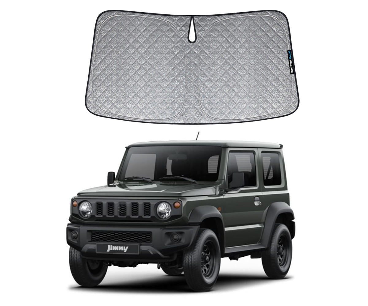 Thick Windscreen Sunshade for Suzuki Jimny 3-Door 2018-2026, 6-Layer Custom Fit, Maximum UV Protection