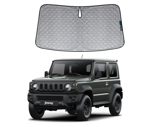Thick Windscreen Sunshade for Suzuki Jimny 3-Door 2018-2026, 6-Layer Custom Fit, Maximum UV Protection